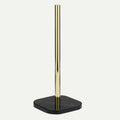 NOVA toiletrolhouder vrijstaand 37 cm – goud & zwart marmer