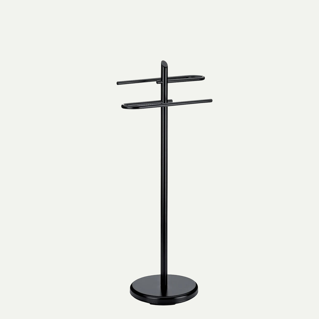 KEN handdoekrek zwart 88 cm – gepoedercoat metaal – vrijstaand design