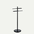 KEN handdoekrek zwart 88 cm – gepoedercoat metaal – vrijstaand design