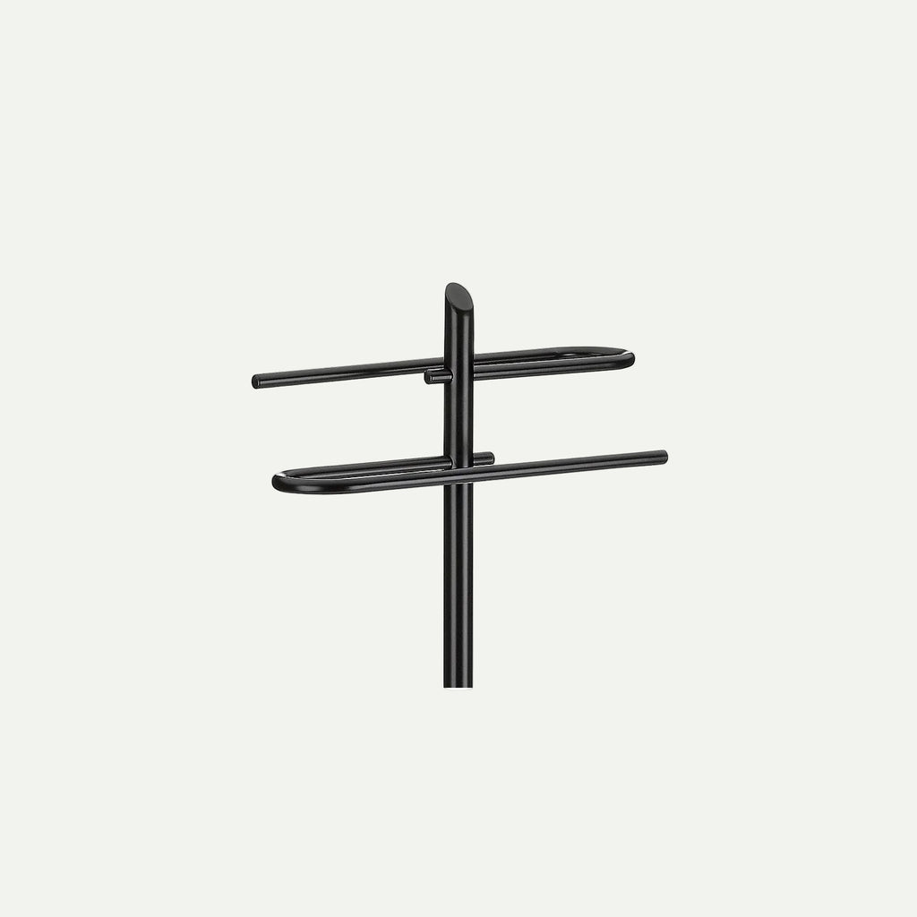 KEN handdoekrek zwart 88 cm – gepoedercoat metaal – vrijstaand design