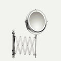 MIRANO make-up spiegel LED Ø17,5 cm – uitschuifbaar – 1x & 5x vergroting