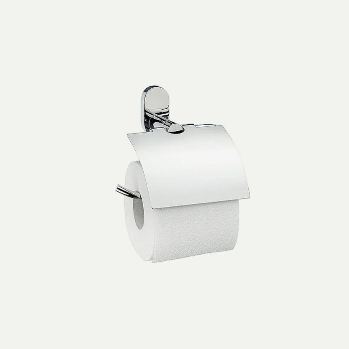 ROME toiletrolhouder met klep 14,5 x 15,5 cm