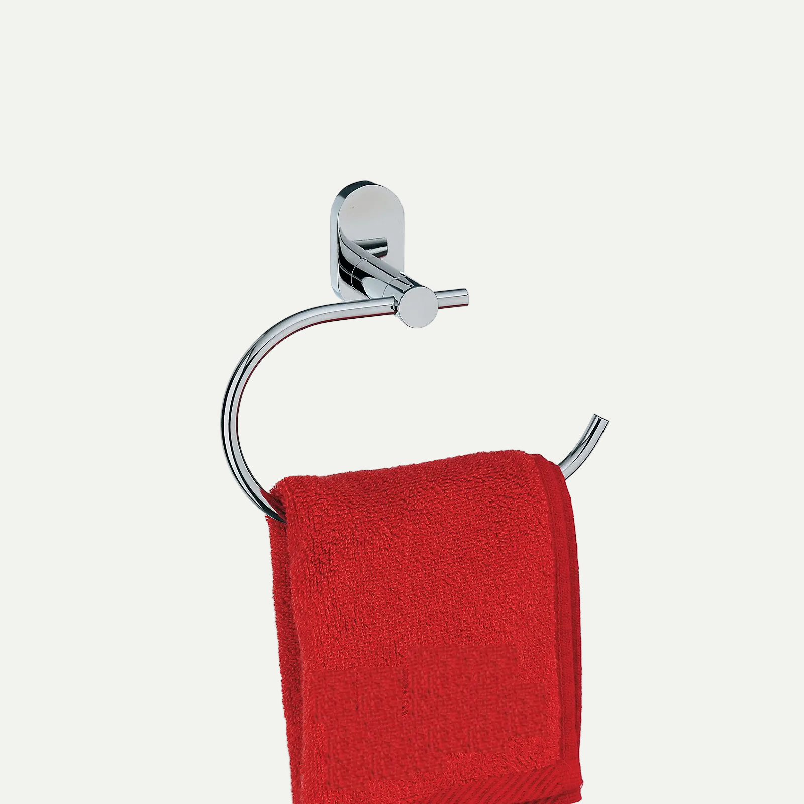 LUCIDO handdoekhaak rond 18,5 cm – RVS hoogglans